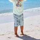 UV Badehose Baby (mit Windel) - crocodile sky blue