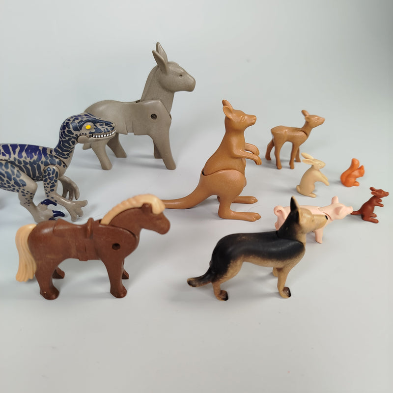 Playmobil Tierfiguren-Set - Bauernhof, Wildtiere - 10er-Set