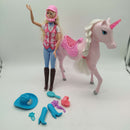 Mattel Barbie Reiterin Puppe mit Einhorn & Zubehör