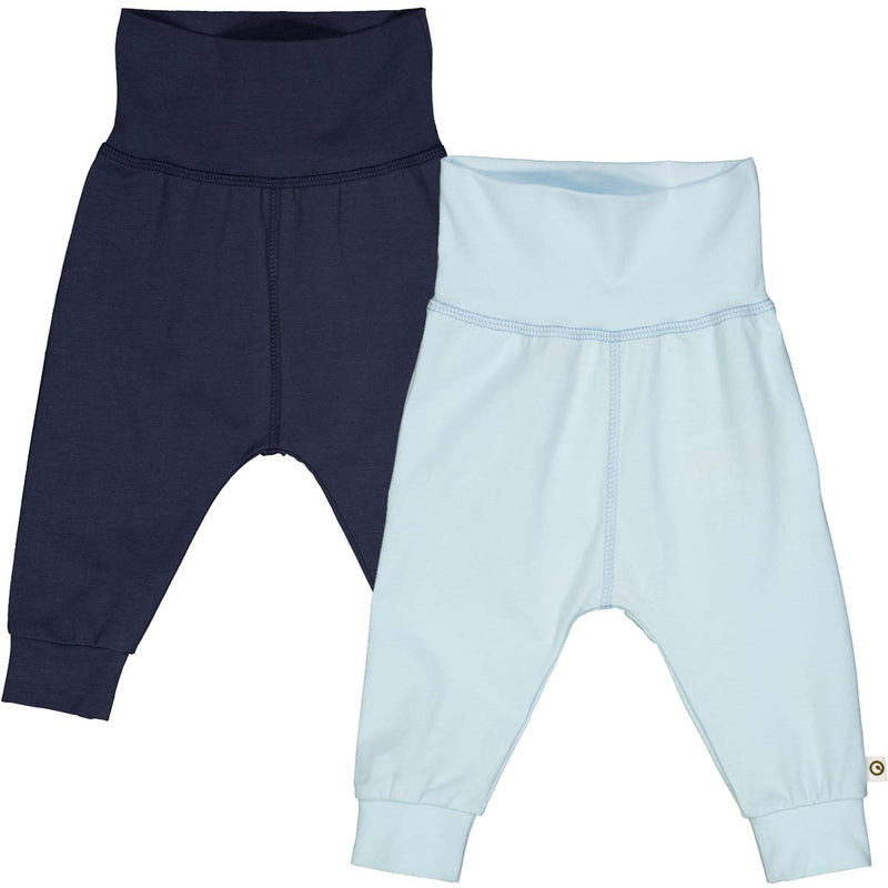 MÜSLI by Green Cotton | Cozy me pants baby 2-pack