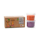 Bio-Easy-Knete vegan • 2er Set • Orange & Violett