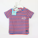 T-Shirt - Tumble`n Dry - 74 - blue/red/white - printed - striped - Boy - very good condition
