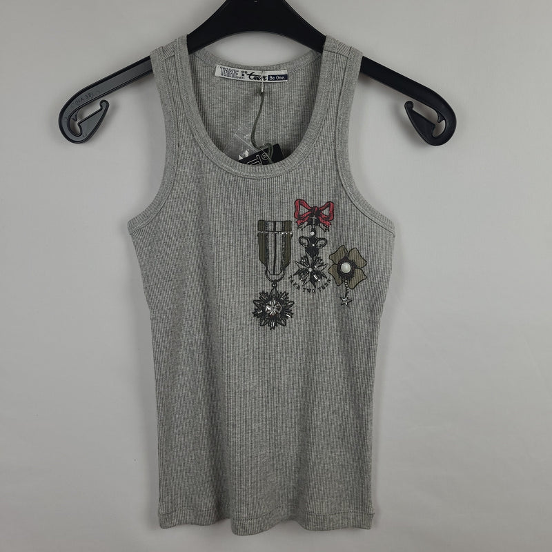 * Top take. Two - Long-Tank - 116 - gray - Girl with original label