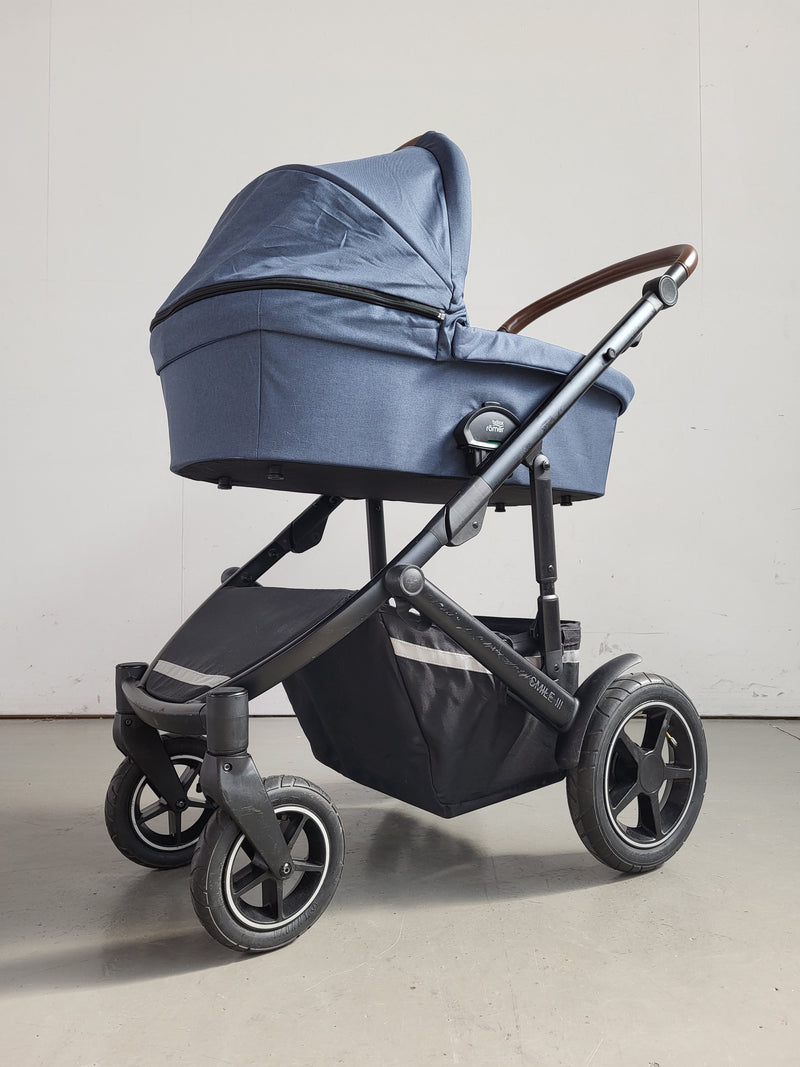 Britax Römer - Duo Smile Iii Grau - Kombikinderwagen (sportsitz und Babywanne) - Blau in Gutem Zustand / Gut