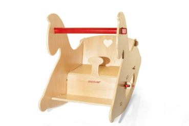 MOOVER - rocking horse (solid red)