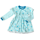 Libminna | Kleid | Langarmkleid Blau