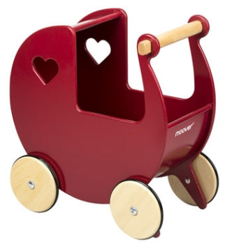 MOOVER - Doll's pram (solid red)