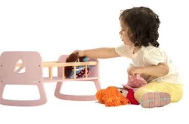 MOOVER - LINE doll bed (light pink)