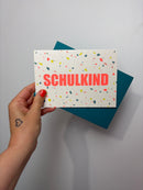 KLAPPKARTE SCHULKIND • TERAZZO