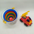 Gowi Bundle Stapelturm & Feuerwehrauto Set von 2