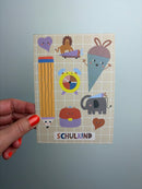 POSTKARTE • SCHULKIND MIX