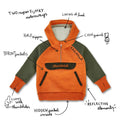 Kids boiled wool hoody