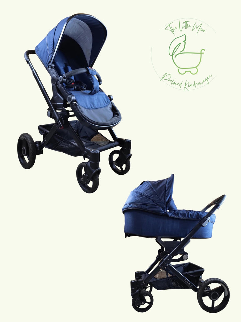 Hartan - VIP GTX Kombikinderwagen (Babywanne und Sportsitz) - Blau in sehr gutem Zustand