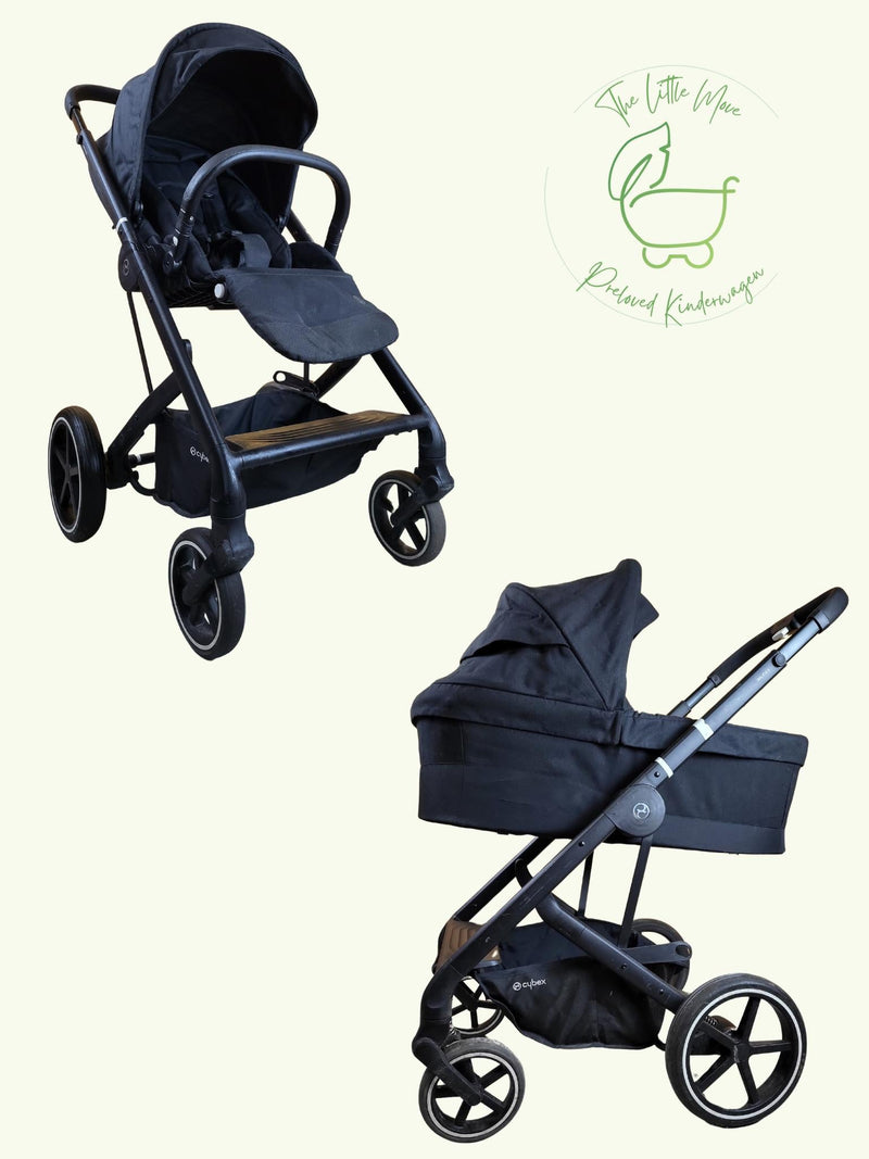 Cybex - Balios S Kombikinderwagen (Sportsitz und Babywanne) - Schwarz in gutem Zustand