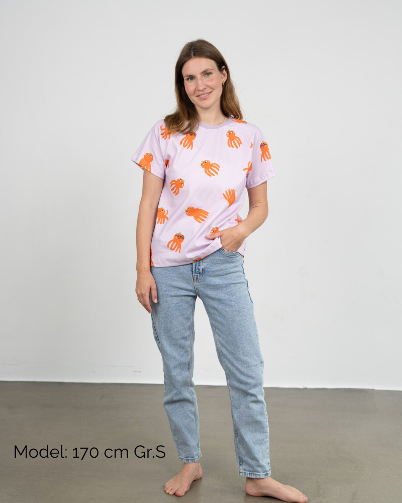 Oktopulli | Raglan Shirt aus fairer Bio-Baumwolle | Oktopus 38