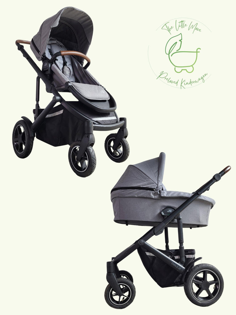 Britax Römer - Duo Smile Iii - Kombikinderwagen (sportsitz und Babywanne) - Grau in Gutem Zustand / Gut Kinderwagen 1