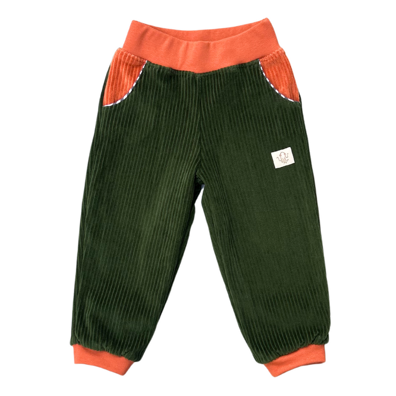 Oktopulli Mitwachshose Toni | Bio-Cordnicki | Grün 116 - 128