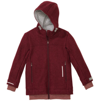 Disana 100% Wolle Walk Outdoorjacke cassis 110 | 5yrs, 116 | 6yrs