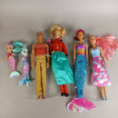 Mattel Puppen-Set – 6 Mode- & Meerjungfrauenpuppen