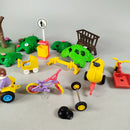Playmobil Bundle Traktor Anhänger Figuren Hirsch