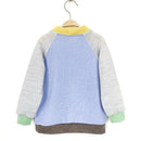 kronjuwel Wollpullover Größe 92 hellblau grau bunt Upcyling