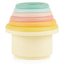 Silikon Stapelbecher Tropical Vibes 7-tlg. Bieco Front Image Open Box
