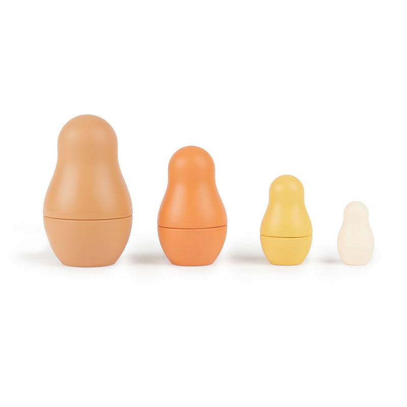 Bieco Silicone Matryoshka Chocolate Bliss 4-piece.