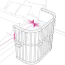 B-Ware Babybay Beistellbett Kinderbett Babybett Maxi Liegefläche Weiß Buchenholz Bett