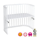 B-Ware Babybay Beistellbett Kinderbett Babybett Maxi Liegefläche Weiß Buchenholz Bett