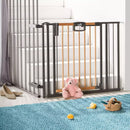 Tür- & Treppenschutzgitter Wohnen & Kinderzimmer Treppenschutzgitter Easylock Wood Plus 84,5 - 92,5 cm Geuther Front Image Open Box