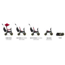 B-Ware Doona Dreirad Kinderfahrzeug Buggy Liki Trike S3 Grey Hound Grau Faltbar 5 In 1
