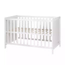 B-Ware Roba Kinderbett Babybett Hamburg Beistellbett Weiß Holz Lattenrost Kinderbett