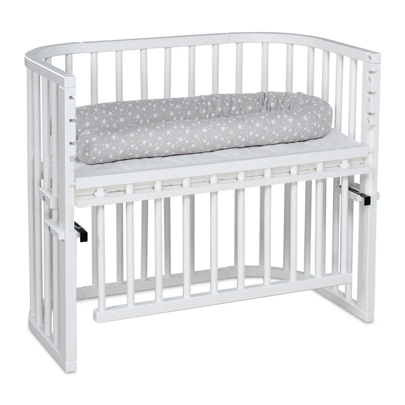 B-Ware Babybay Beistellbett Kinderbett Maxi Comfort Plus Weiß Großes Liegefläche Twins