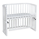 B-Ware Babybay Beistellbett Kinderbett Maxi Comfort Plus Weiß Großes Liegefläche Twins