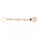 Schnullerbänder Schnuller Pflege Schnullerkette Grau/ Weiß Kikadu  Front Image Open Box