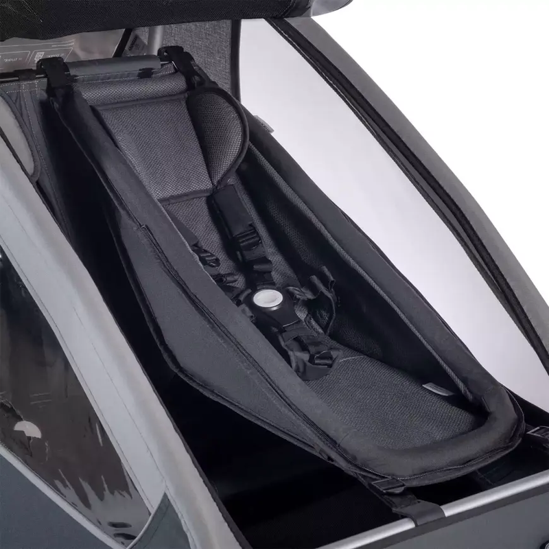 Croozer Babysitz Climatex Sitz Babyschale Fahrradanhänger Neugeborene Grau B-Ware - 2000580106503