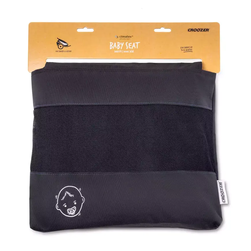 Croozer Babysitz Climatex Sitz Babyschale Fahrradanhänger Neugeborene Grau B-Ware - 2000580106503