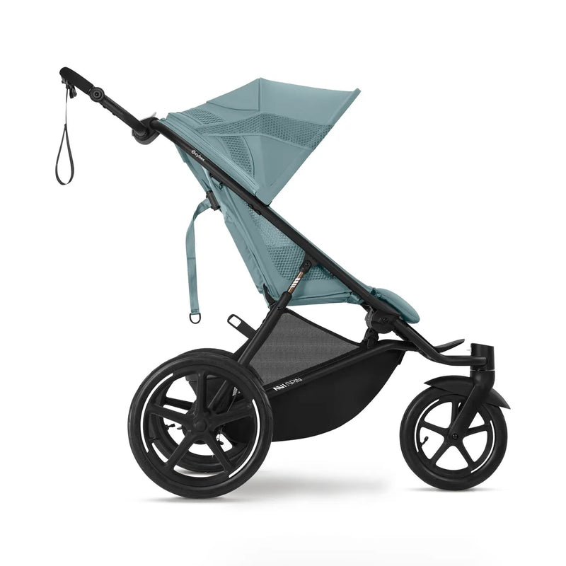 B-Ware Cybex Avi Spin Kinderwagen Buggy Kinderwagen Stormy Blue Sonnenverdeck Sportlich