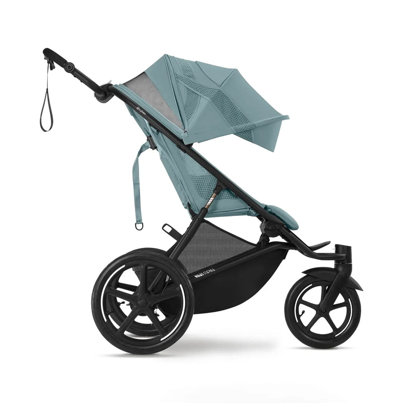 B-Ware Cybex Avi Spin Kinderwagen Buggy Kinderwagen Stormy Blue Sonnenverdeck Sportlich