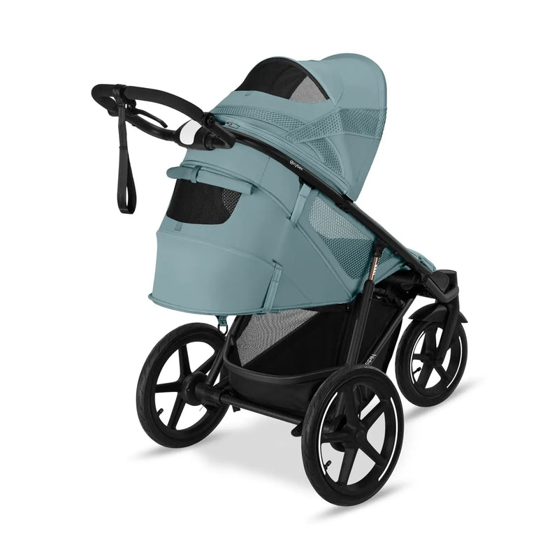 B-Ware Cybex Avi Spin Kinderwagen Buggy Kinderwagen Stormy Blue Sonnenverdeck Sportlich