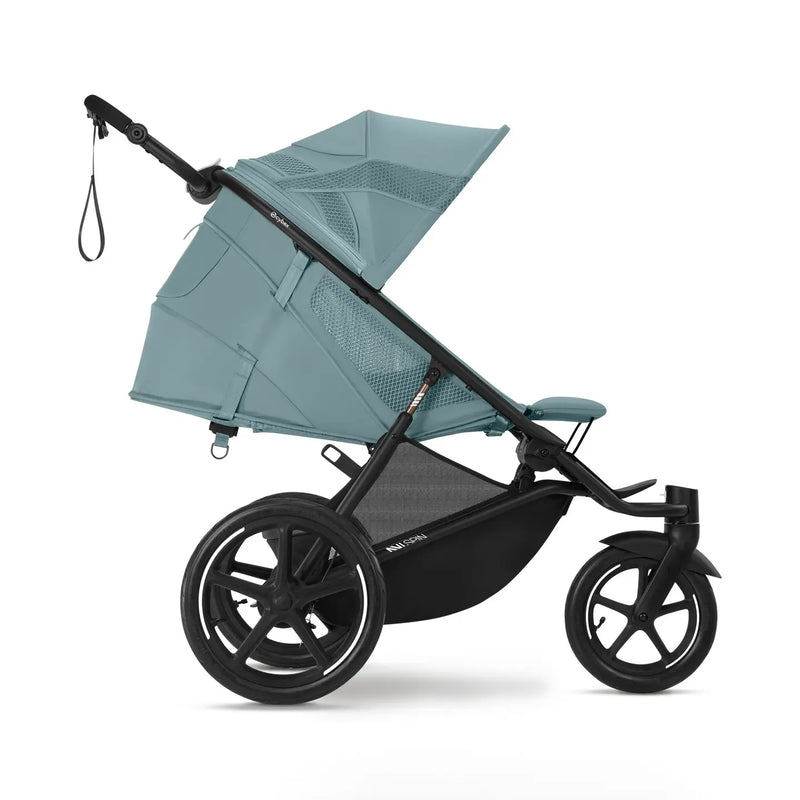B-Ware Cybex Avi Spin Kinderwagen Buggy Kinderwagen Stormy Blue Sonnenverdeck Sportlich