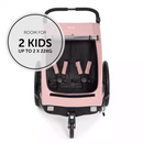 B-Ware Hauck Fahrradanhänger Buggy Kinderwagen Dryk Duo Rosa Multifunktional Komfort