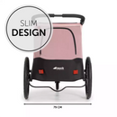B-Ware Hauck Fahrradanhänger Buggy Kinderwagen Dryk Duo Rosa Multifunktional Komfort
