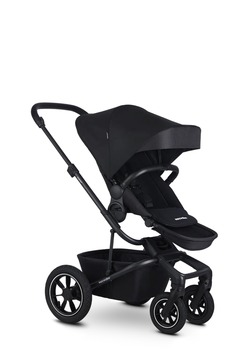 B-Ware Easywalker Harvey⁵ Air Kinderwagen Buggy Midnight Black Kombikinderwagen Verdeck