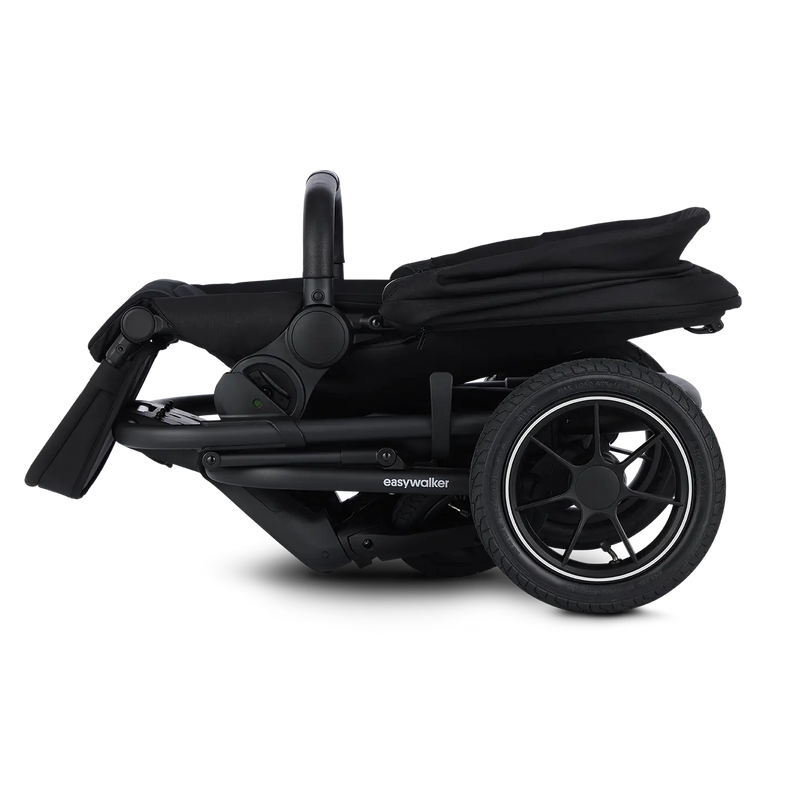 B-Ware Easywalker Harvey⁵ Air Kinderwagen Buggy Midnight Black Kombikinderwagen Verdeck