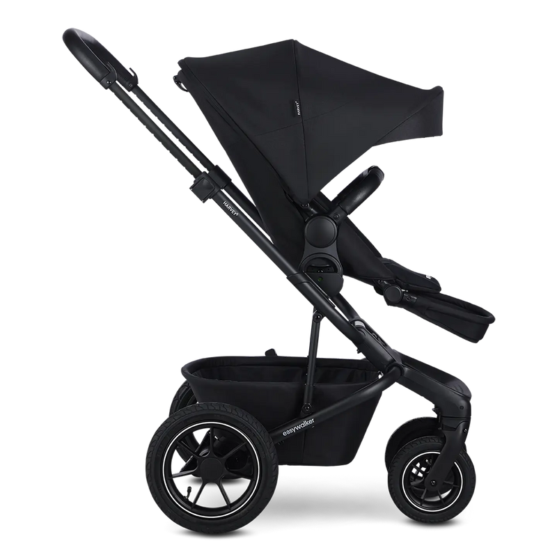 B-Ware Easywalker Harvey⁵ Air Kinderwagen Buggy Midnight Black Kombikinderwagen Verdeck