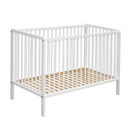 B-Ware Amal Ii Kinderbett Julia Weiß 70x140 Cm Babybett Gitterbett Möbel Buchenholz