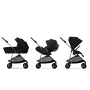 B-Ware Cybex Kinderwagen Buggy Melio Magic Black Stadtwagen Schwarz Sitz Kinderbuggy