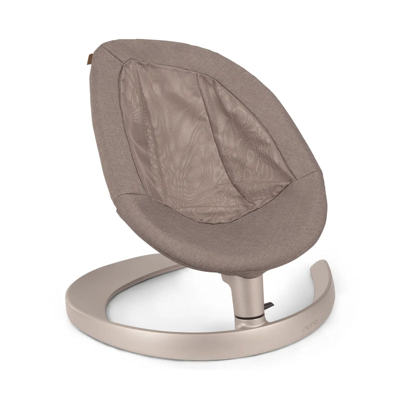 B-Ware Nuna Leaf Grow Wippe Babywiege Babywippe Cedar/Taupe Bio Baumwolle Max 60 Kg