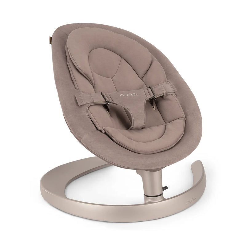 B-Ware Nuna Leaf Grow Wippe Babywiege Babywippe Cedar/Taupe Bio Baumwolle Max 60 Kg